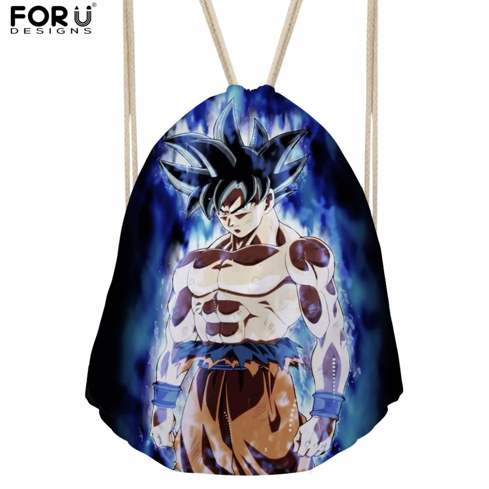 FORUDESIGNS/аниме Dragon Ball Супер детские сумки-кисеты для мужчин фитнес спортивные сумки Строка на плечо для обувь мальчиков школьные ранцы Bolsa