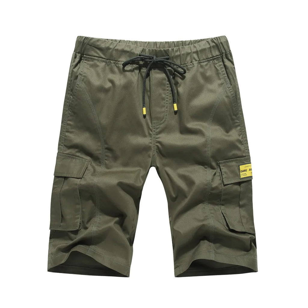 Новые летние мужские шорты, мужская одежда с принтом, эластичная талия, пляжные шорты размера плюс, Mar19