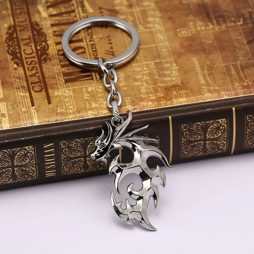 

Cartoon Dragon Ball Men Jewelry Dragon keychain chaveiro for Men women Pendants Silver dragon Jewelry