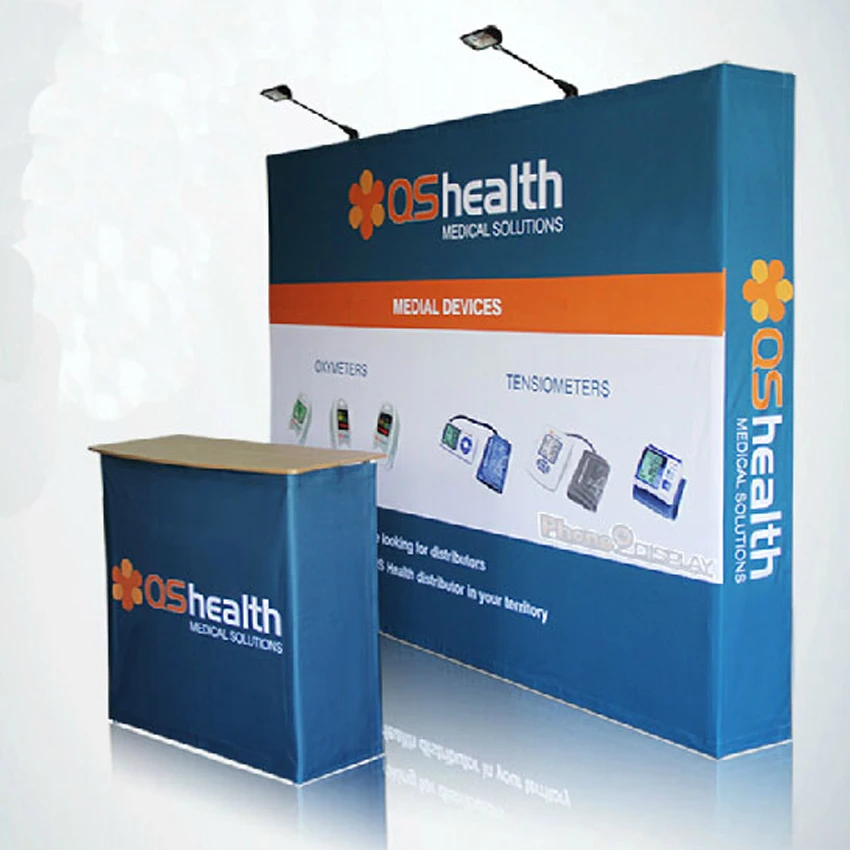 10ft Portable Tension Fabric Trade Show Diaplsy Pop Up Displays Booth Exhibition Backdrop Wall With Custom Graphic Print Graphicwall Aliexpress Displays Booth Exhibition Backdrop Wall