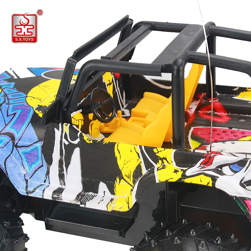 S. X. TOYS 1:14 RC Car 2 4G высокоскоростные граффити машинки Rock Rover мощный большой ножной