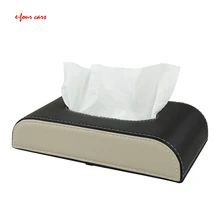 E-FOUR автомобильные коробки для салфеток, кожаная коробка для салфеток, для дома и офиса, автомобильная консоль, подлокотник, бумажная коробка, козырек, держатель для салфеток лада салфеточная коробка