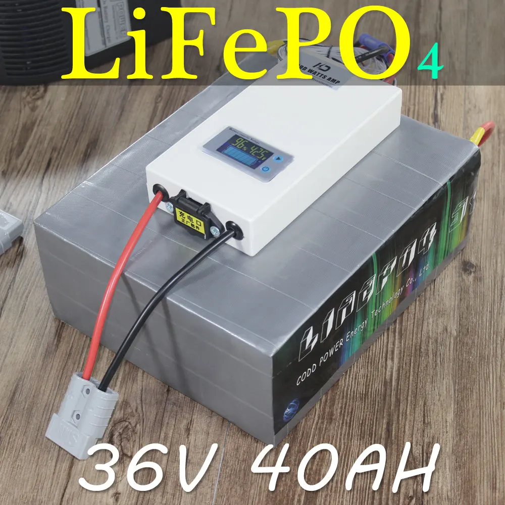 Электрический велосипед 36В 40AH LiFePO4 аккумулятор электрический скутер батарея с
