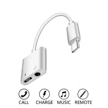 

2 in 1 Type-C Converter USB C to 3.5mm Stereo Earphone Digital Audio Fast Charging Adapter For iPad Pro Huawei P20 Xiaomi