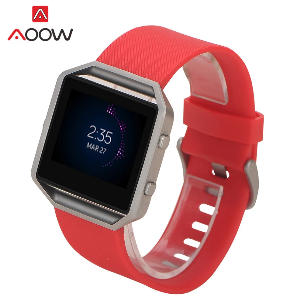 Силиконовый ремешок для часов Fitbit blaze быстросъемный мягкий резиновый спортивный