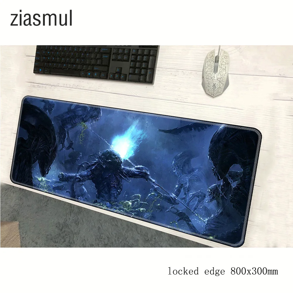 ziasmul Predator Movie Keyboards Mat Rubber Gaming mousepad Desk Mat Customized laptop Gaming 80x30