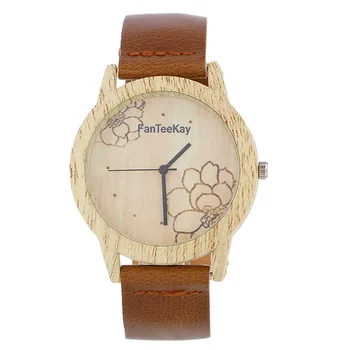 

2018 New Retro Wood Grain Watch Creative Personality Exquisite Precision Fashion Student Ladies Quartz watch