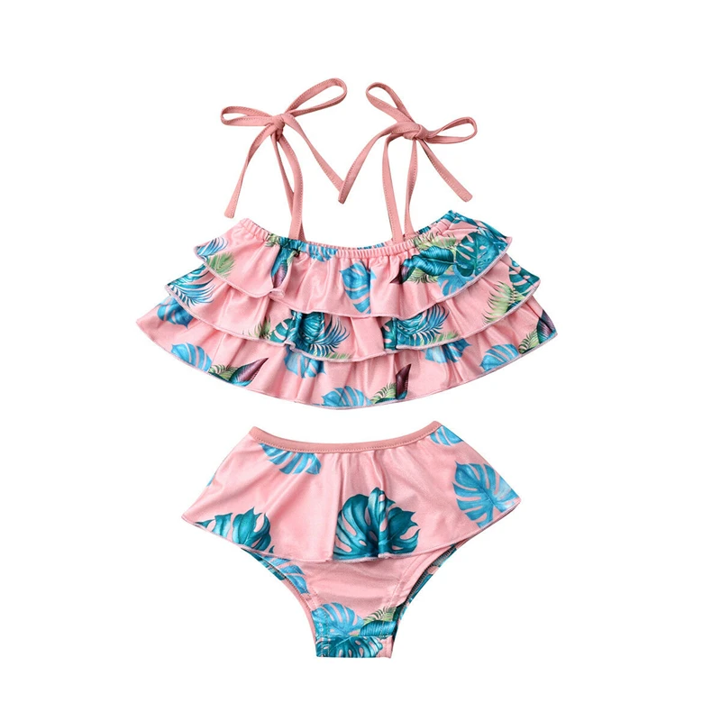 Mother And Daughter Swimsuit Family Matching Outfits Bikini Kids Swimwear Women Beachwear Swimwear Two Piece Bikini Bathing Suit