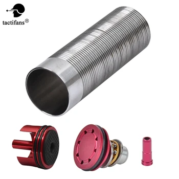 

TACTIFANS Hot Sale 4pcs Cylinder/Head /Piston head /Nozzle Set for M4 Series Airsoft AEG/EBB Skirmish Hunting Accessories