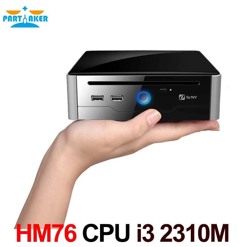 

Partaker Mini PC Windows Core i3 2310M Sandy Bridge Intel HD Graphics 3000 HDMI DVI COM Desktop Computer