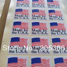 1000 шт/партия 25x25 мм Сделано в США самоклеющиеся бумажные наклейки, пункт № SL11