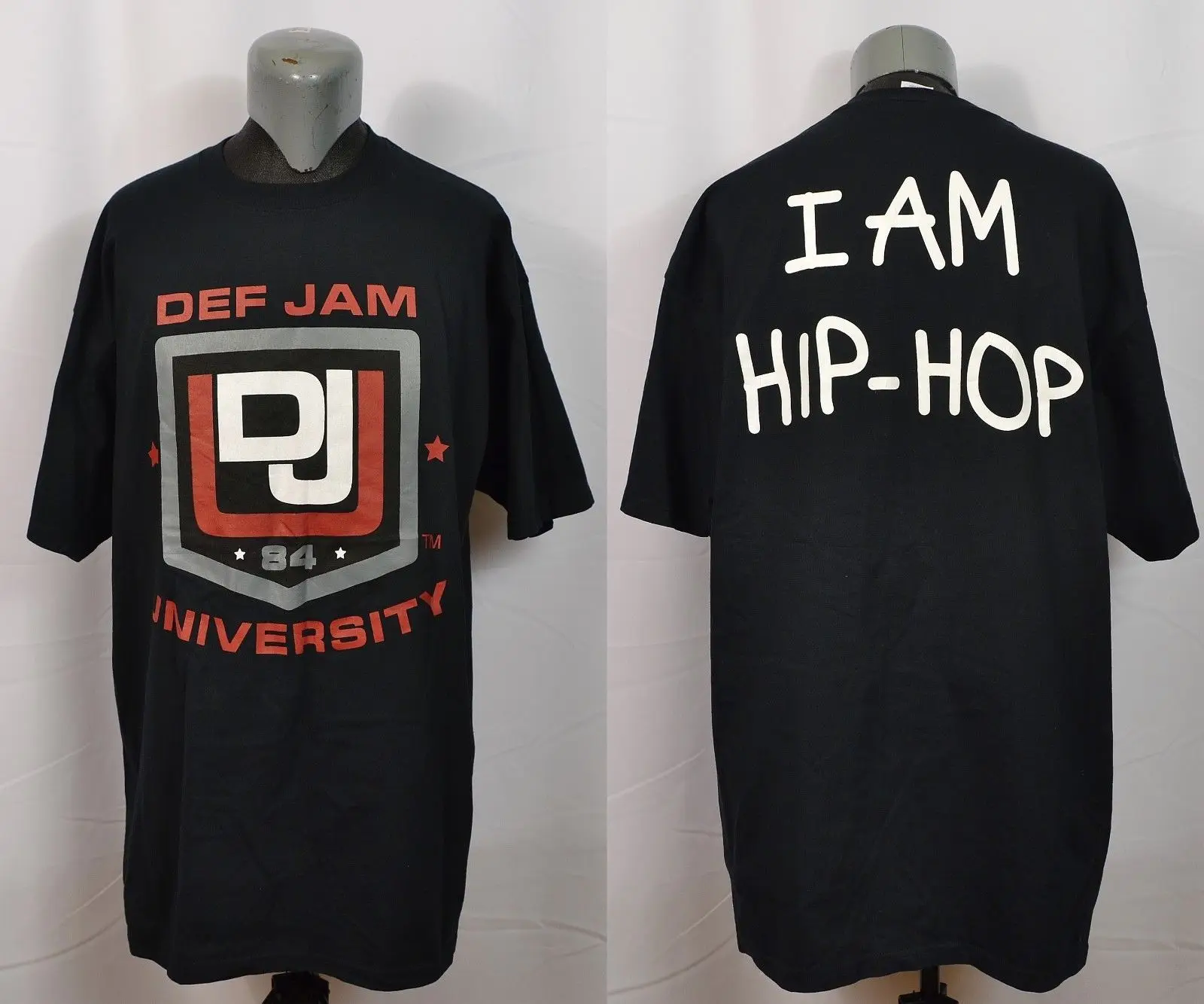 Def Jam Universidad soy Hip Hop Promo camiseta negra 2XL Rap etiqueta de registro Nas de los hombres de la moda y la mujer T camiseta envío gratis Def Jam Universidad soy Hip Hop Promo camiseta negra 2XL Rap etiqueta de registro Nas de los hombres de la moda y la mujer T camiseta envío gratis