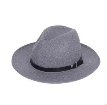 

1pcs/lot european style Fashion men fedoras women's fashion winter autumn cap woolen blend cap outdoor casual hat