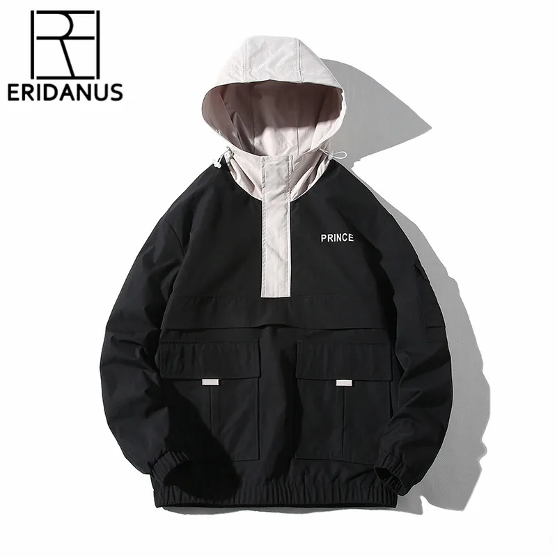 

2019 Hoodie Jacket Casual Street Trendy Style Super Light Wind Proofed Matching Colored Hat Unique Shoulder Pockets Coats X809