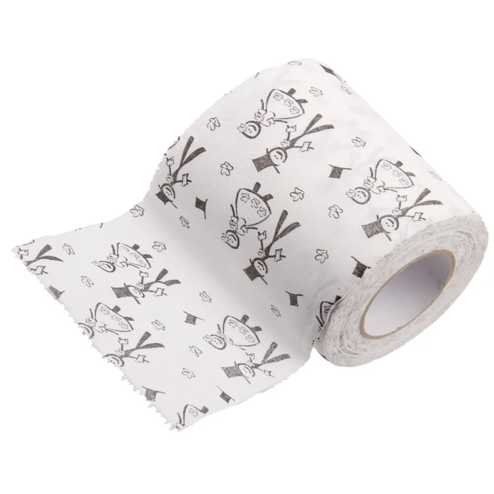 Game Toilet Paper Roll Decor Bathroom Wedding Print Bride Groom Accessory Holiday DIY Decorations