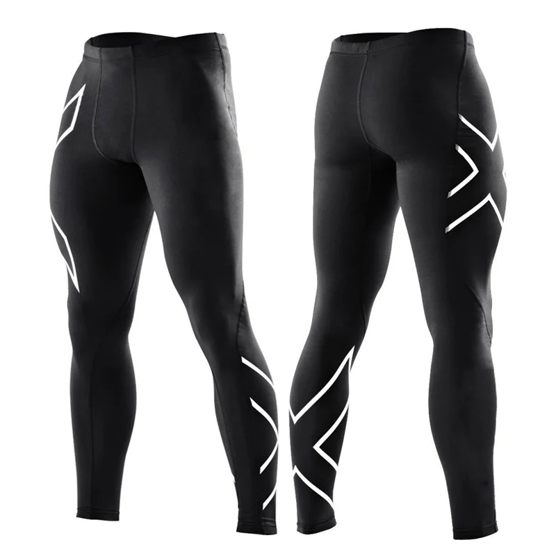 

New compression tight pants men's running pants gym Yoag pants Crossfit jogging leggings casual sportswear running elastic pants
