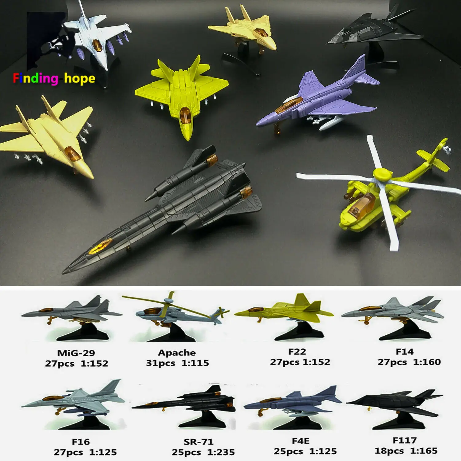 4D Helicopter Aircraft Assembly Puzzle Toy Kit