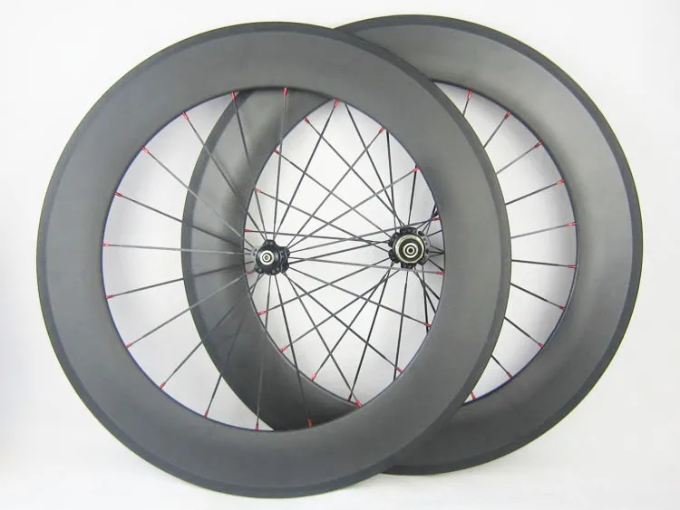 Discount Hot Items 88mm 25mm width full carbon titanium material road bike wheel,cycling wheel for outdoor sports 2