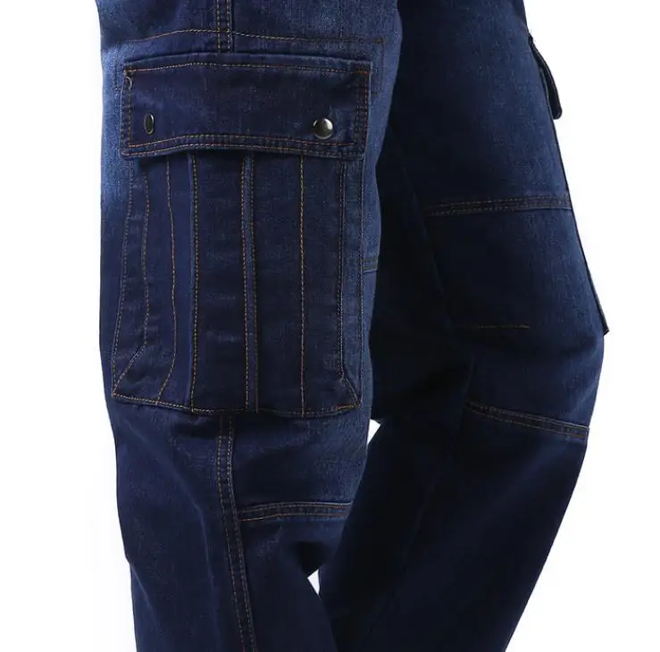 Модные хип-хоп сезоны джинсы для отдыха свободные плюс размер 46 мужские джинсы мужские хип-хоп джинсовые брюки Новые мешковатые длинные