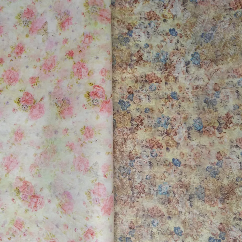 

2 Vintage Designs Flower Patterns Tissue Paper Free Shipping