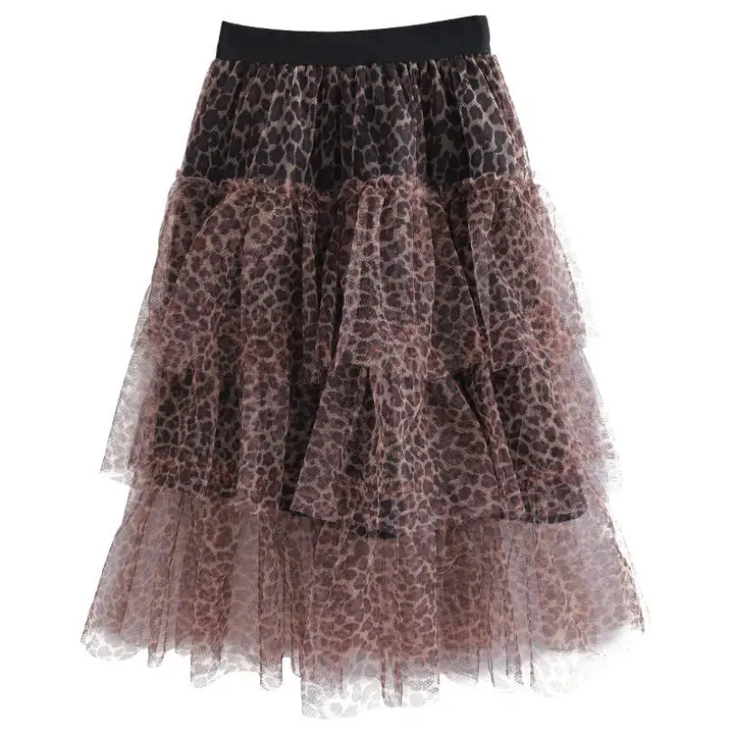 Юбка принцессы для девочек детские юбки-пачки с леопардовым принтом детская одежда, костюм танцевальные вечерние юбки-пачки для девочек JW4681 - Цвет: girls tutu skirts