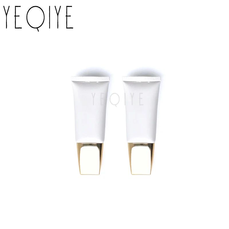 

30g Glossy White Flat Soft Tube Empty Bottle 30ml Cosmetic Make Up Eye Cream Lotion Essence Squeeze Filling Container Free Ship