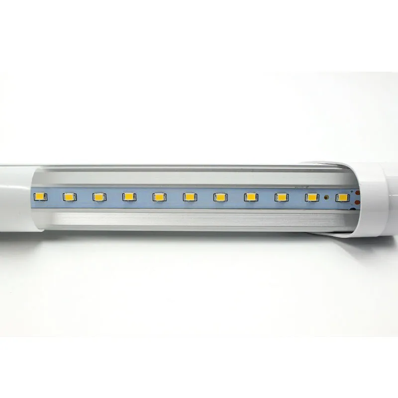 2pcs/lot сид t8 450mm 6w ac85v 265v светильник свет smd фары 2835 образный освещения холодный