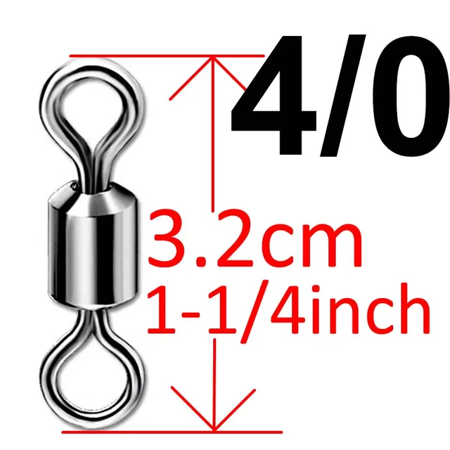 50pcs Micro Swivels Rig Rolling Fishing Swivel for D Rig Ronnie Chod