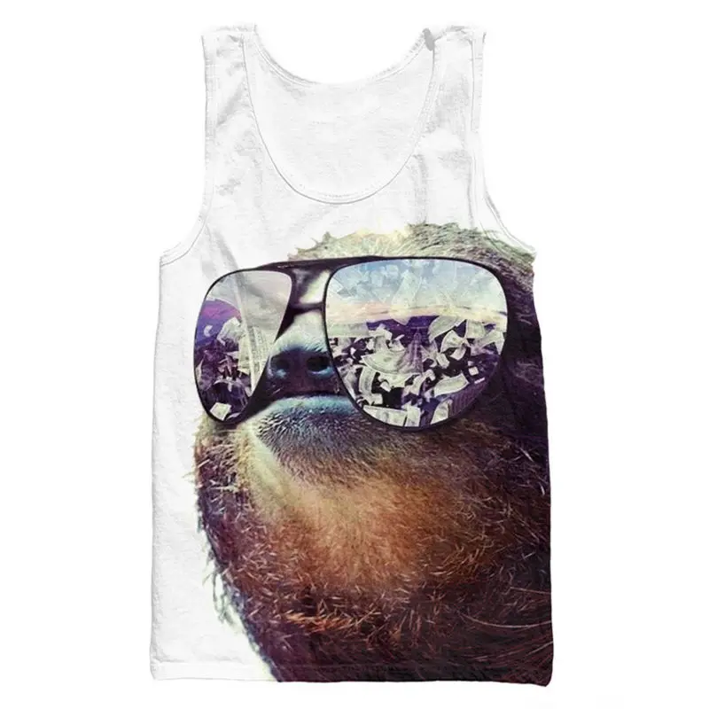 Animals Tank Tops 05 Новинка мужские майки Забавный рисунок животные 3d принт майка-Стрингер для бодибилдера летние тонкие мужские футболки - Цвет: Animals Tank Tops 05