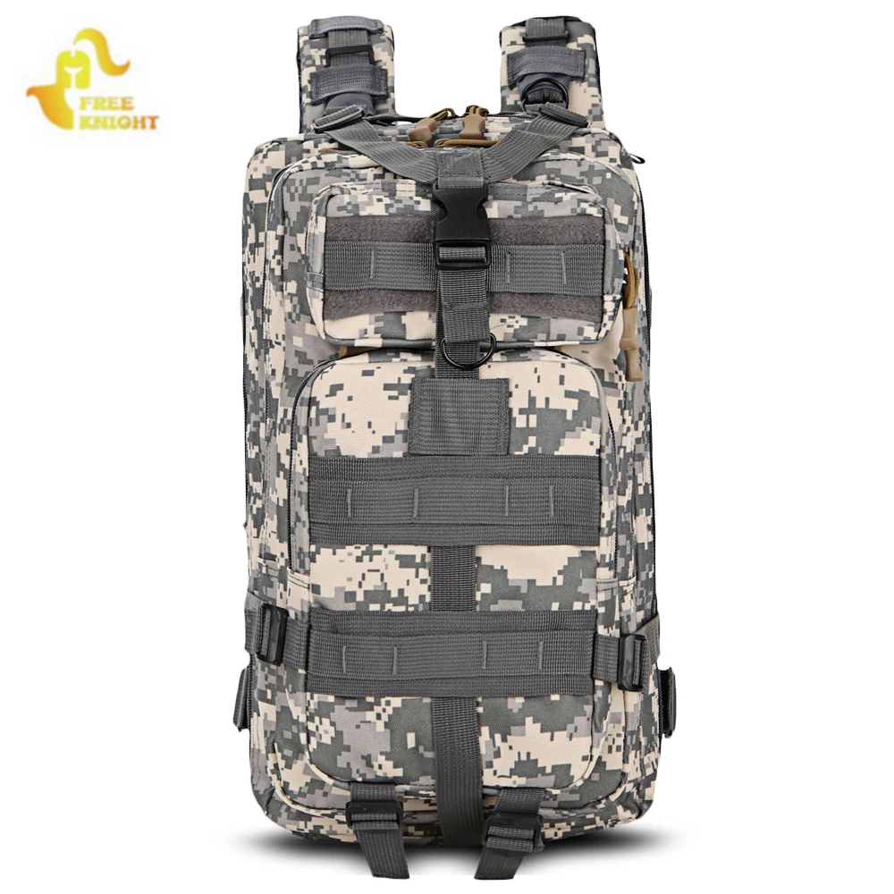 Men Military Tactical Backpack 25L 3 Day Assault Pack Army 600D Molle Bug Out Bag Trekking Camping Hiking Outdoor Small Rucksack