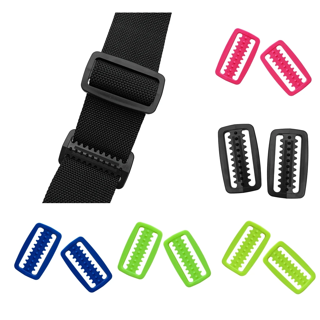 2pcs 5 Colors Scuba Diving Snorkeling Weight Belt Keeper Retainer Stopper Slider for Standard 5cm Webbing Strap Accessories