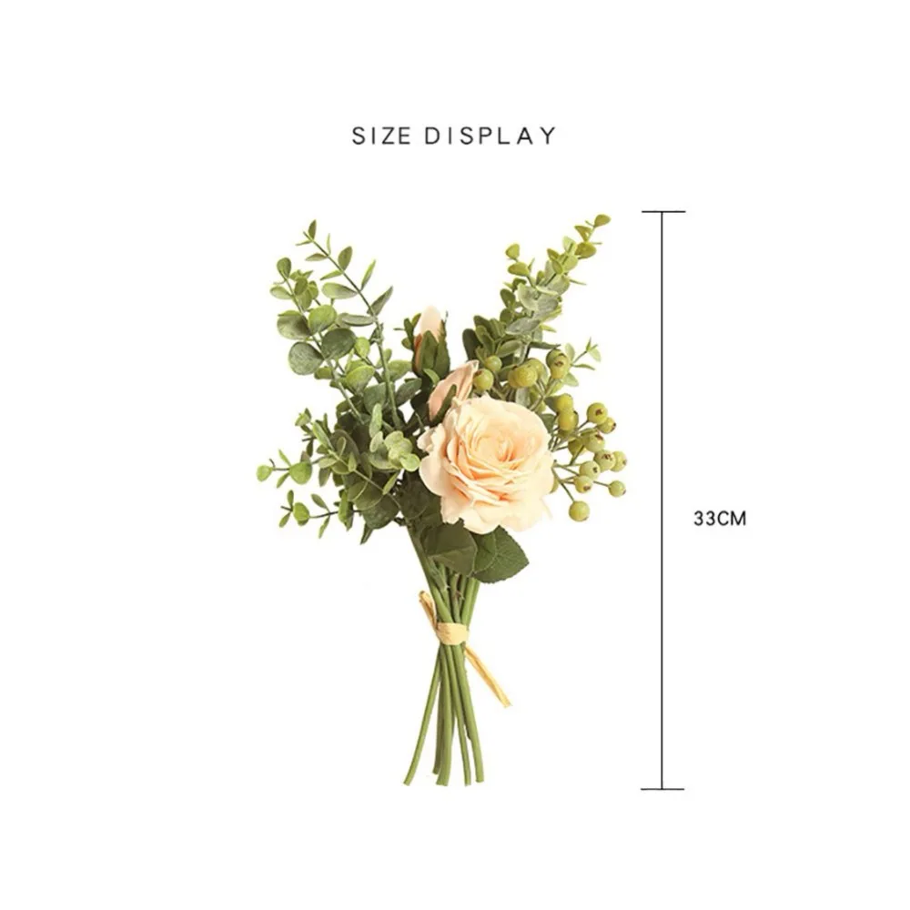 Artificial Flower Rose Peony Artificial Silk Flowers Small Bouquet Home Party Spring Wedding Decoration
