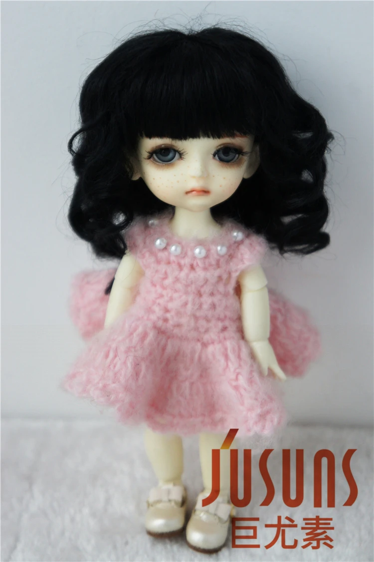 JD012 1/8 5-6 дюймов, парик для куклы, модный парик для куклы BJD, милые парики из мохера, волнистый парик для маленькой куклы, популярные аксессуары для кукол