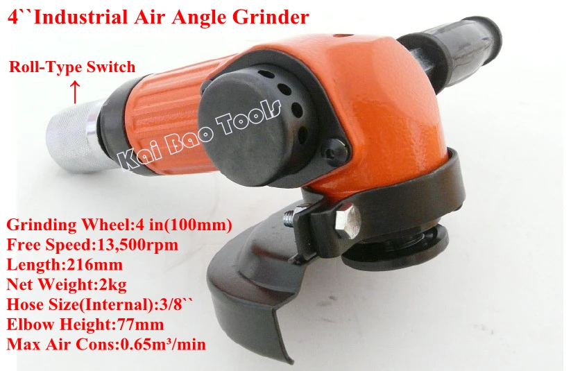 

4inch Pneumatic Angle Grinder FA-4CH-1 Type Industrial Rotary Type 100mm Vertical Grinding Machine (KB-4CH-1)