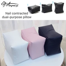 1 шт Подушка для дизайна ногтей, маникюрная подушка для рук, подушка для рук, розовая подушка для ног, двойное использование, держатель из искусственной кожи, Маникюрный Инструмент, модный