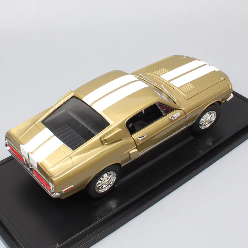 1/18 большой масштаб Классика Ретро Старый Ford Shelby Mustang GT 500KR 1968 гоночный литой автомобиль металлическая Модель автомобиля игрушки подарки для детей