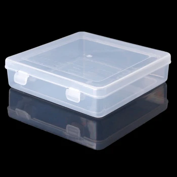 

Square Transparent Plastic Jewelry Storage Boxes Beads Crafts Case Containers