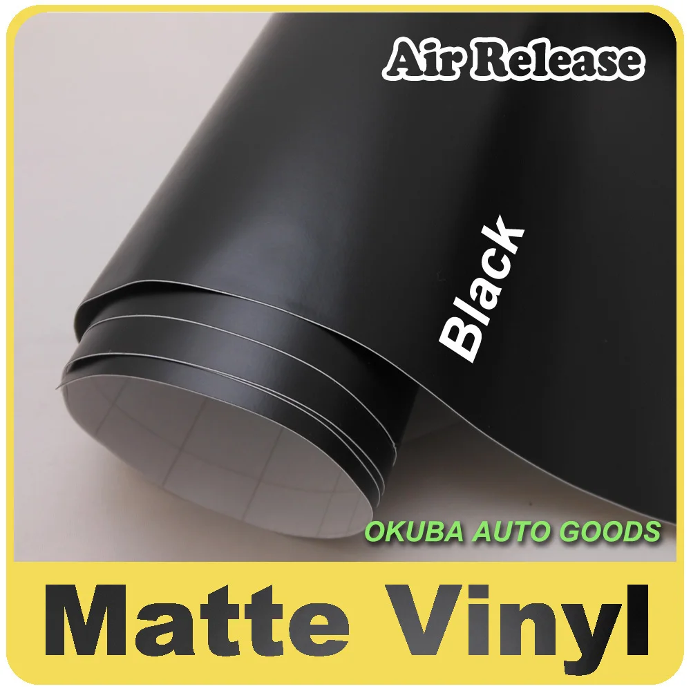 Buy High Quality Matte Vinyl black film for car
