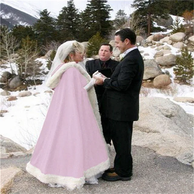 Details about 2020 Cheap HOT Bridal Winter Wedding Cloak Cape Hooded with Fur Trim Long Bridal Details about 2020 Cheap HOT Bridal Winter Wedding Cloak Cape Hooded with Fur Trim Long Bridal