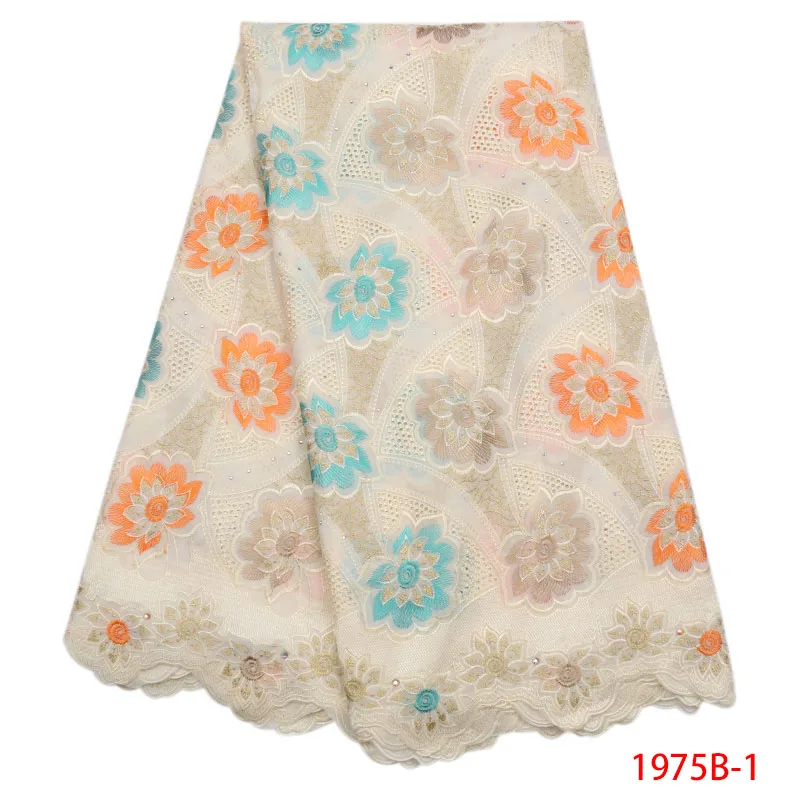 

Swiss Voile With Stones Swiss Voile Lace In Switzerland Fabric With Embroidered Cotton Lace Fabric For Bride Women APW1975B-1