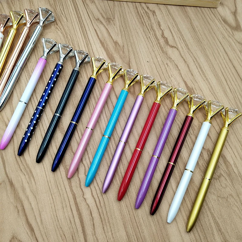 

Explosion metal diamond ballpoint pen advertising crystal pen gift