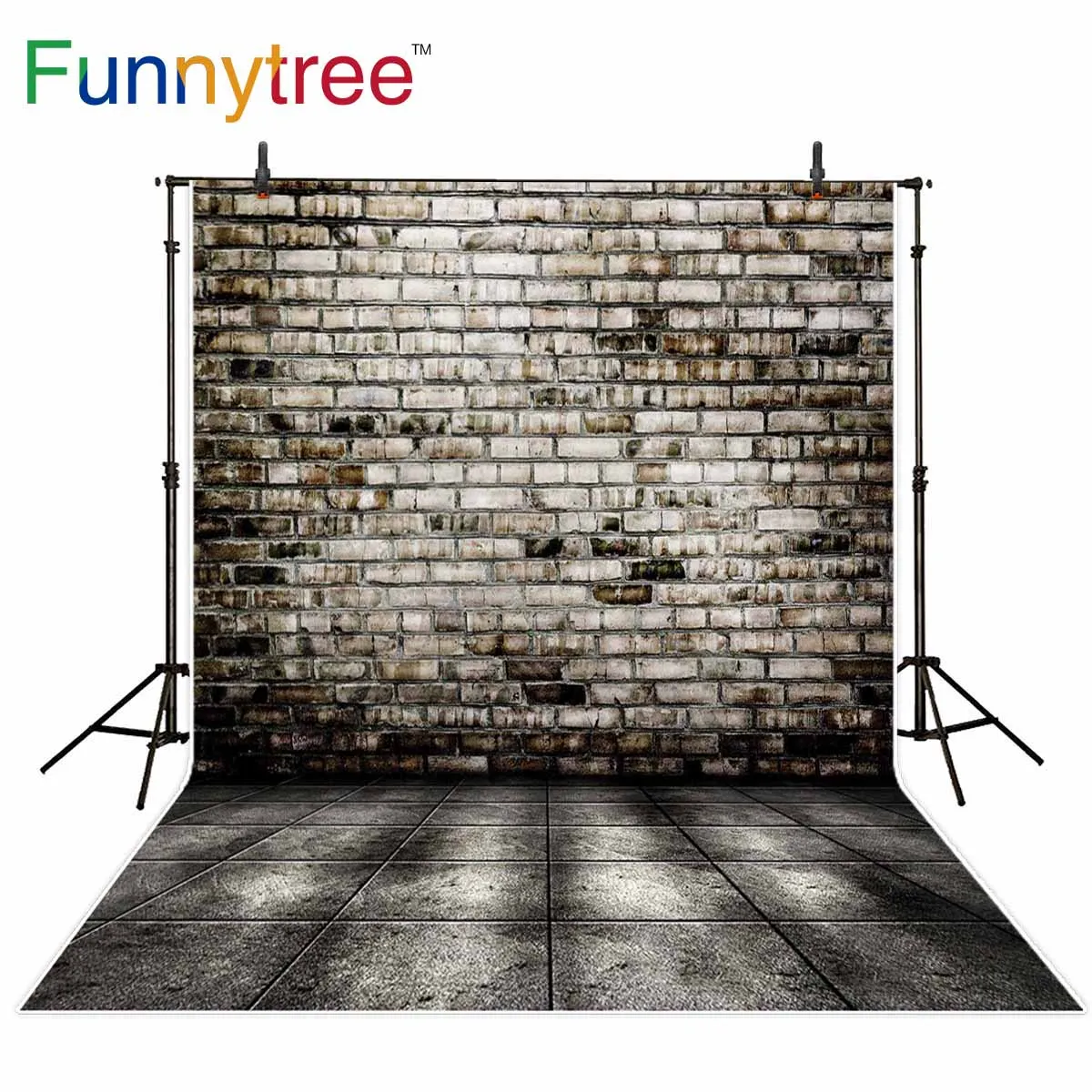 Фон для фотосъемки Funnytree серый кирпич винтажная архитектура здание