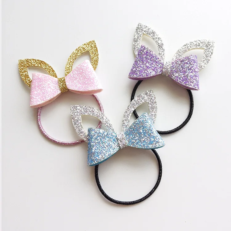 

Baby Girls Hair Clips Elastic Hair Bands Felt Cute Cat Bow Hairpins Hair Barrettes Children Kids Hair Girls Dress