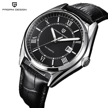 

2018 NEW Men Watch PAGANI DESIGN Luxury Men Automatic Mechanical Watch Genuine Leather Business Men Clock support dropshipping