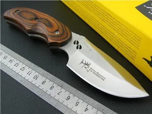 

BUCK 076 Small Straight Knife 440C Steel Blade Camping knife Tactical Knife Fixed Blade Knives with Nylon Sheath FREE SHIPPING