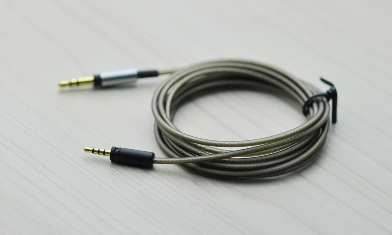6ft Replacement upgrade Silver Audio Cable For Sennheiser new HD1 with MOMENTUM HD1 Wireless On Ear Over ear headphones