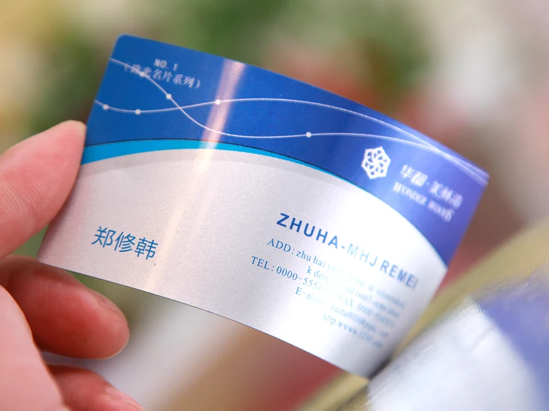 custom glossy pvc business card printing pvc plastic card / plastic