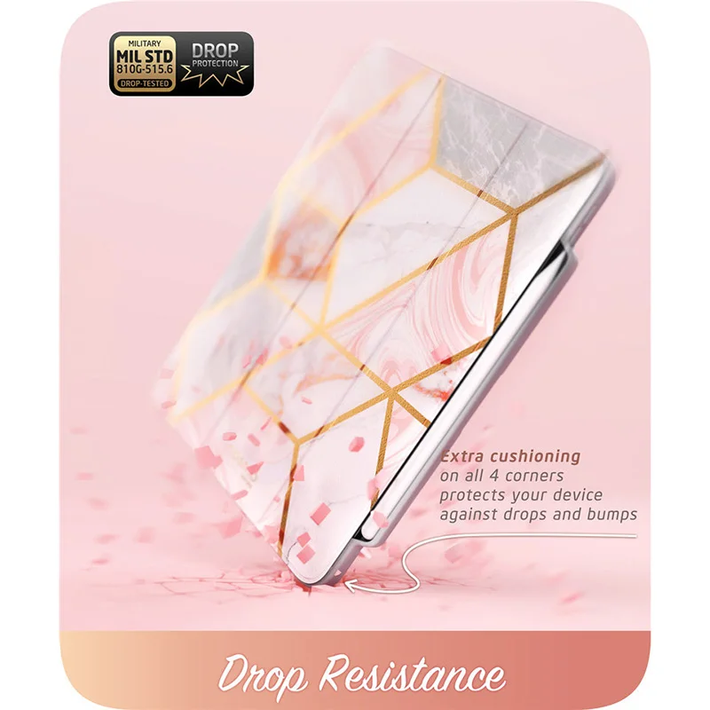 For iPad Pro 12.9 Case (2018) i Blason Cosmo Full Body Trifold Stand Marble Flip Cover with Auto Sleep/Wake & Pencil Holder|Чехлы для