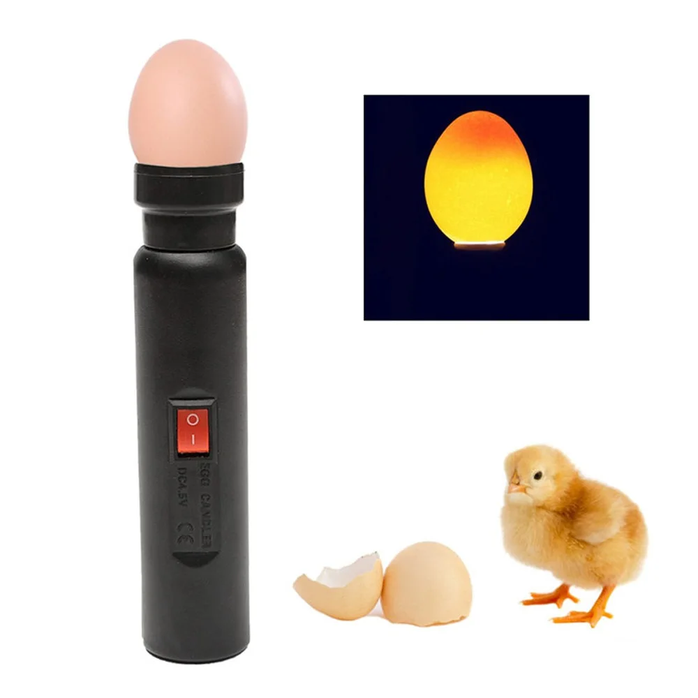 

Bright Cool LED Light Egg Candler Tester for Chicken Quail Poultry Incubator Brooder Hatching Egg Tester Quality Handy Tool