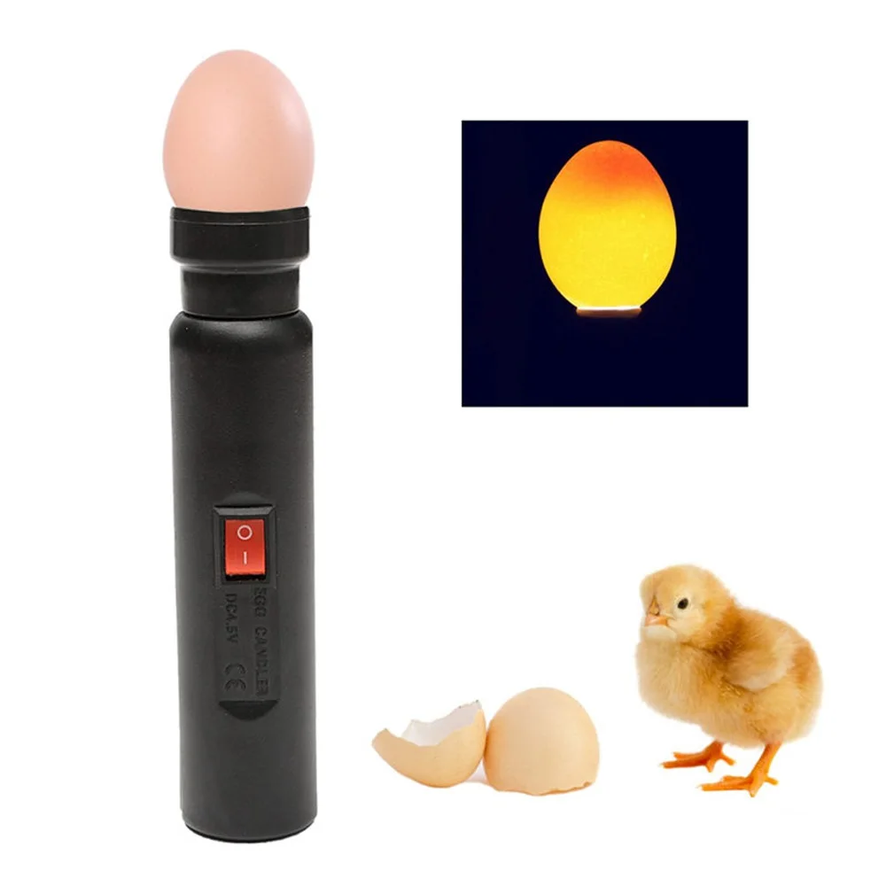 LED Light Egg Candler Tester Mini Lighting Lamp For Chicken Incubator Poultry